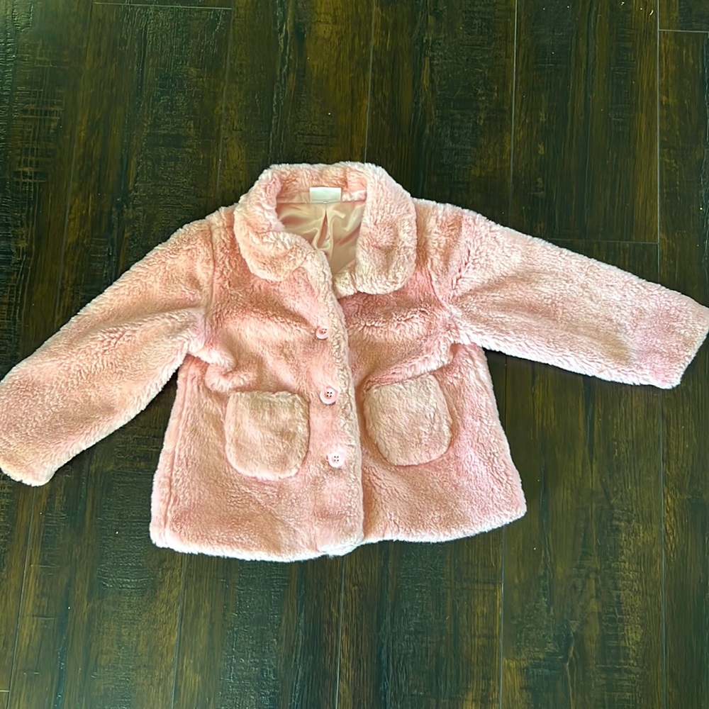 Hanna Andersson Pink Faux Fur Jacket